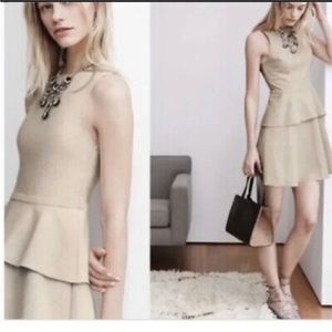 Banana Republic Linen Peplum Canvas Dress with Pockets